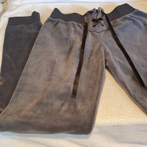 Girls velour joggers